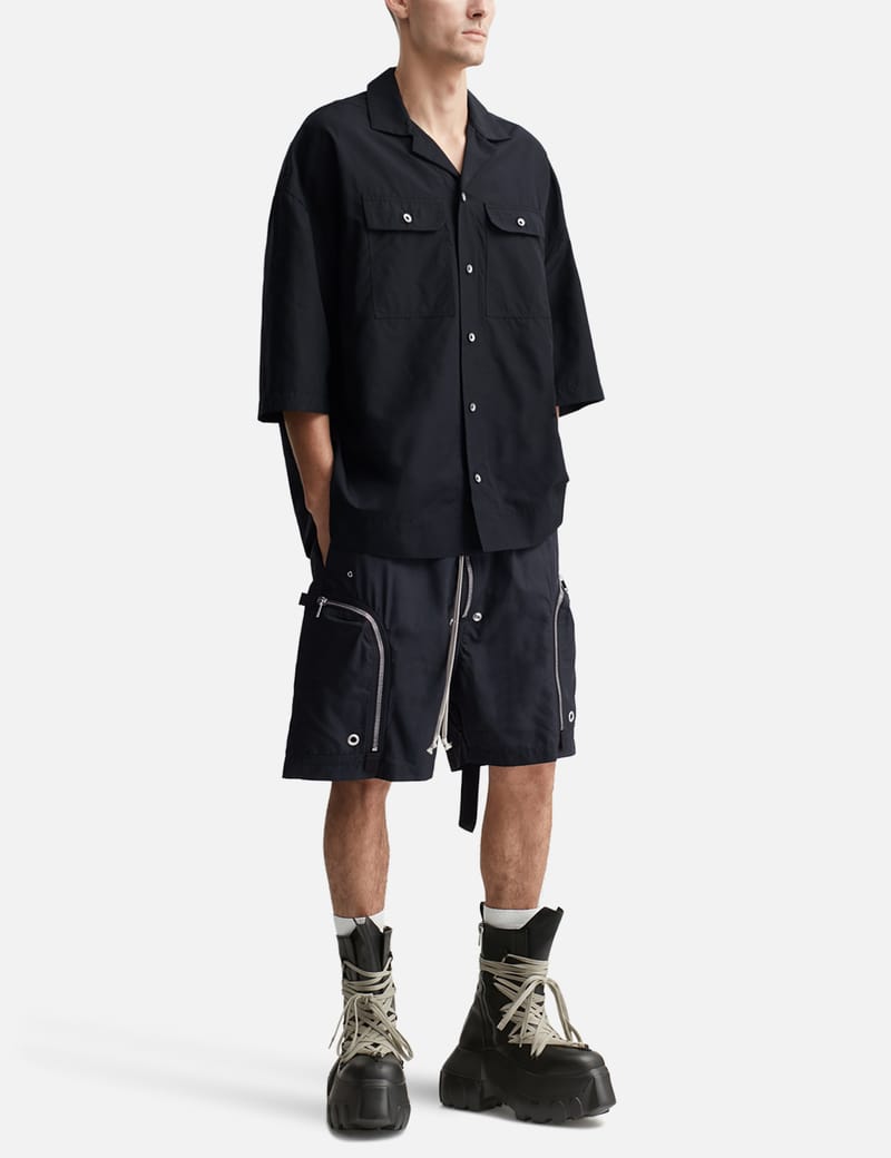 Rick Owens Drkshdw - Magnum Tommy Shirt In Tencel Ripstop