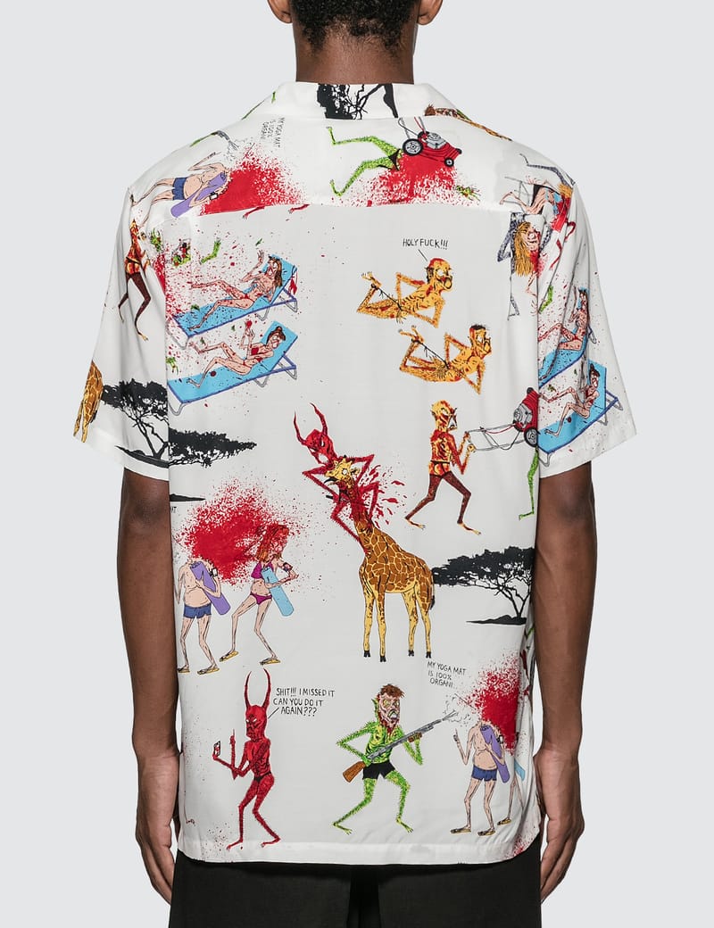 Wacko Maria - Wacko Maria x Neck Face S/S Hawaiian Shirt | HBX ...