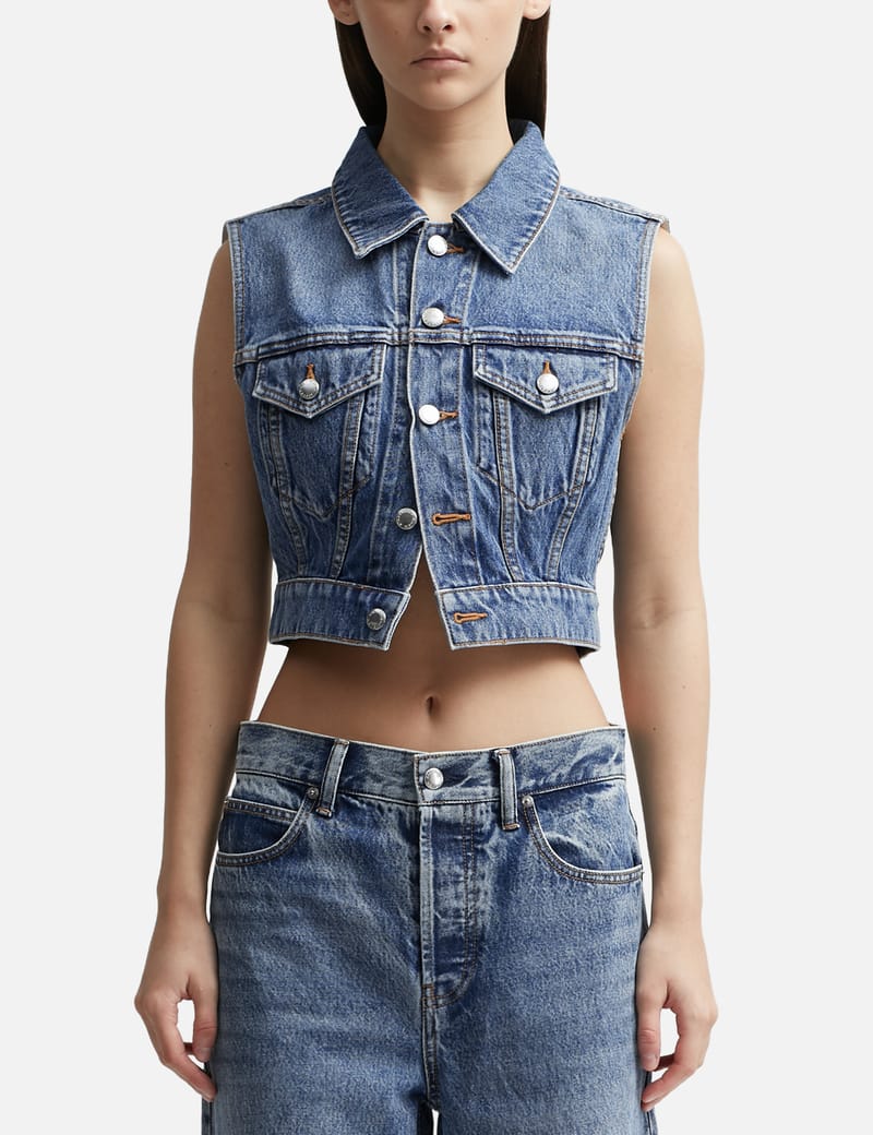 T By Alexander Wang - Shrunken Trucker Vest | HBX - Globally