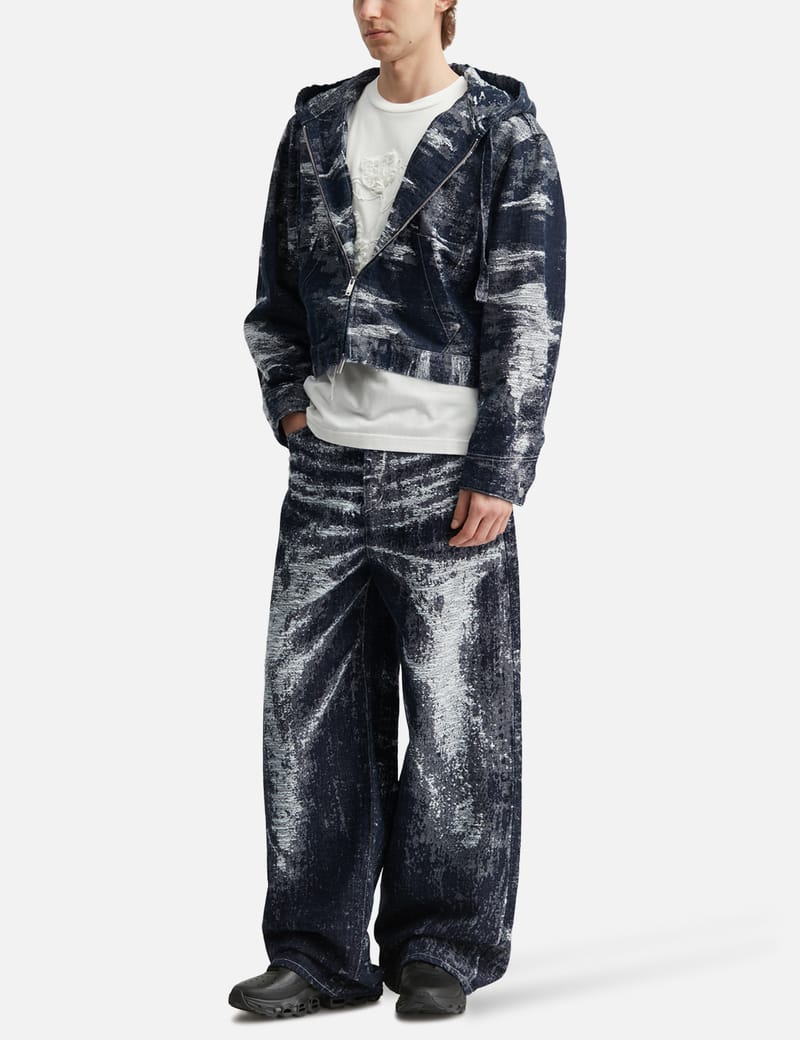 TAAKK Gradation Pile Easy Pants - ベルベット調ポリエステルの