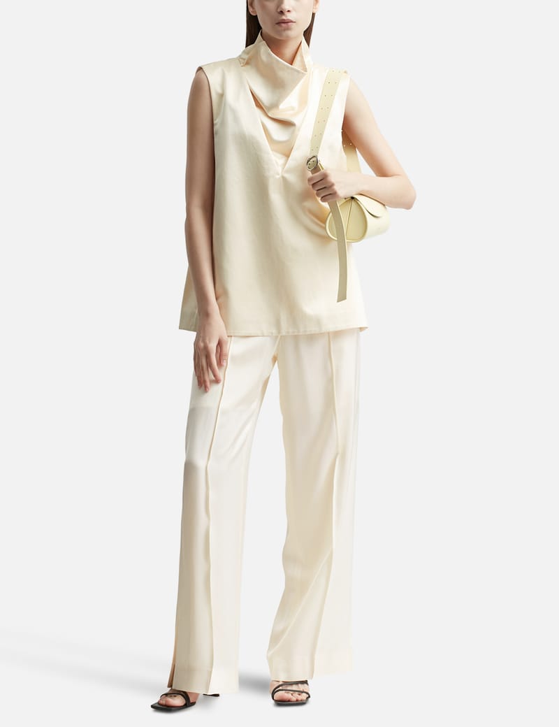 Jil Sander - COWL NECK TOP | HBX - Globally Curated Fashion and