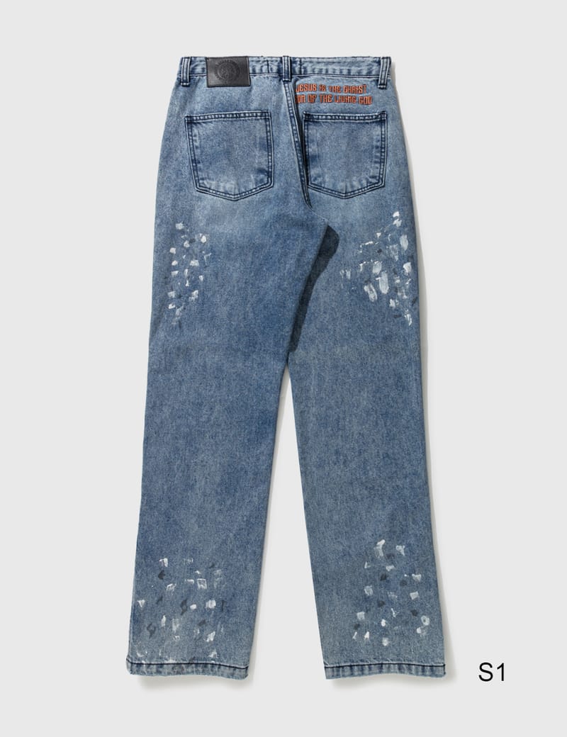 ★codegraphy★ Summer Light Denim Pants Sky Blue CBDUUDP002S 8seconds Semi Wide Denim Pants Sky Blue | Wide for Women