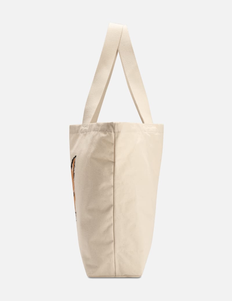 Maison Kitsuné - Fox Head Tote Bag | HBX - Globally Curated