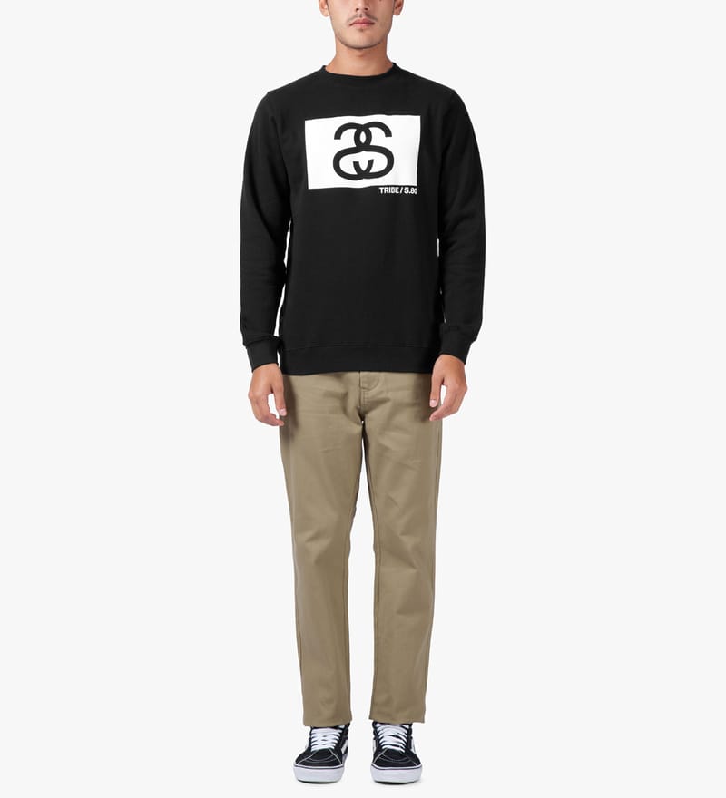 Stussy Shirt Crewneck Sweater Stussy Crown Link Crew Stüssy Black