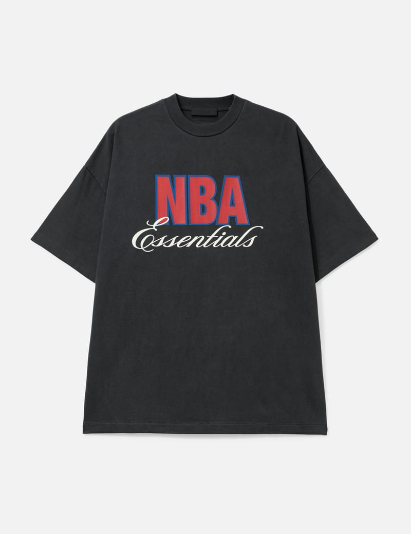 Fear of God Essentials NBA 90'S T-Shirt - Black cotton crewneck