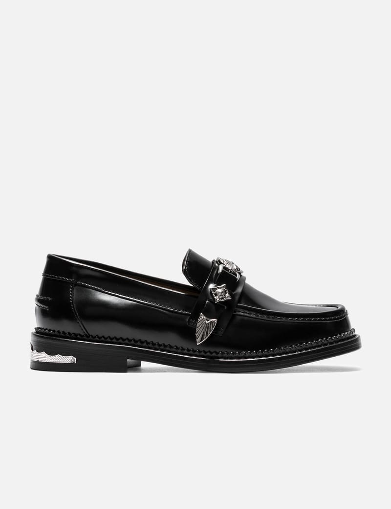 美品【TOGA PULLA】L LOAFER メタルローファー 37.5 Black Metal Loafer - Toga Pulla – Assembly New York