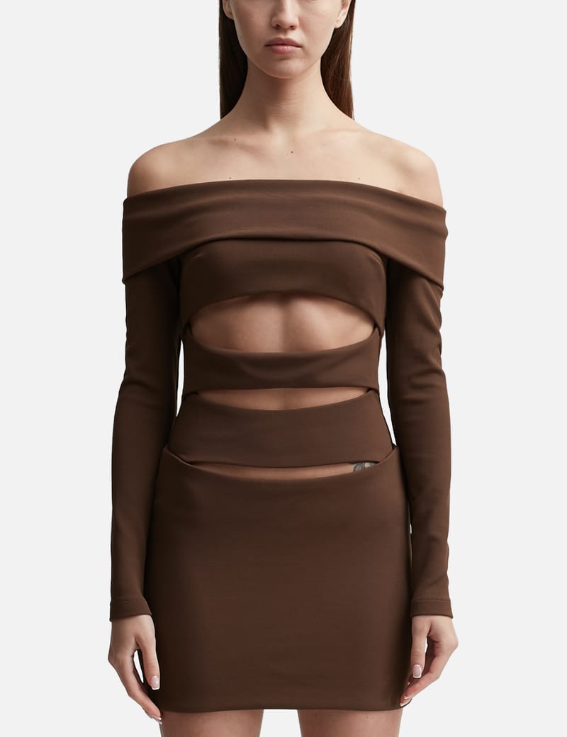 Misbhv - モノグラム スパゲッティ ミニドレス | HBX - ハイプ