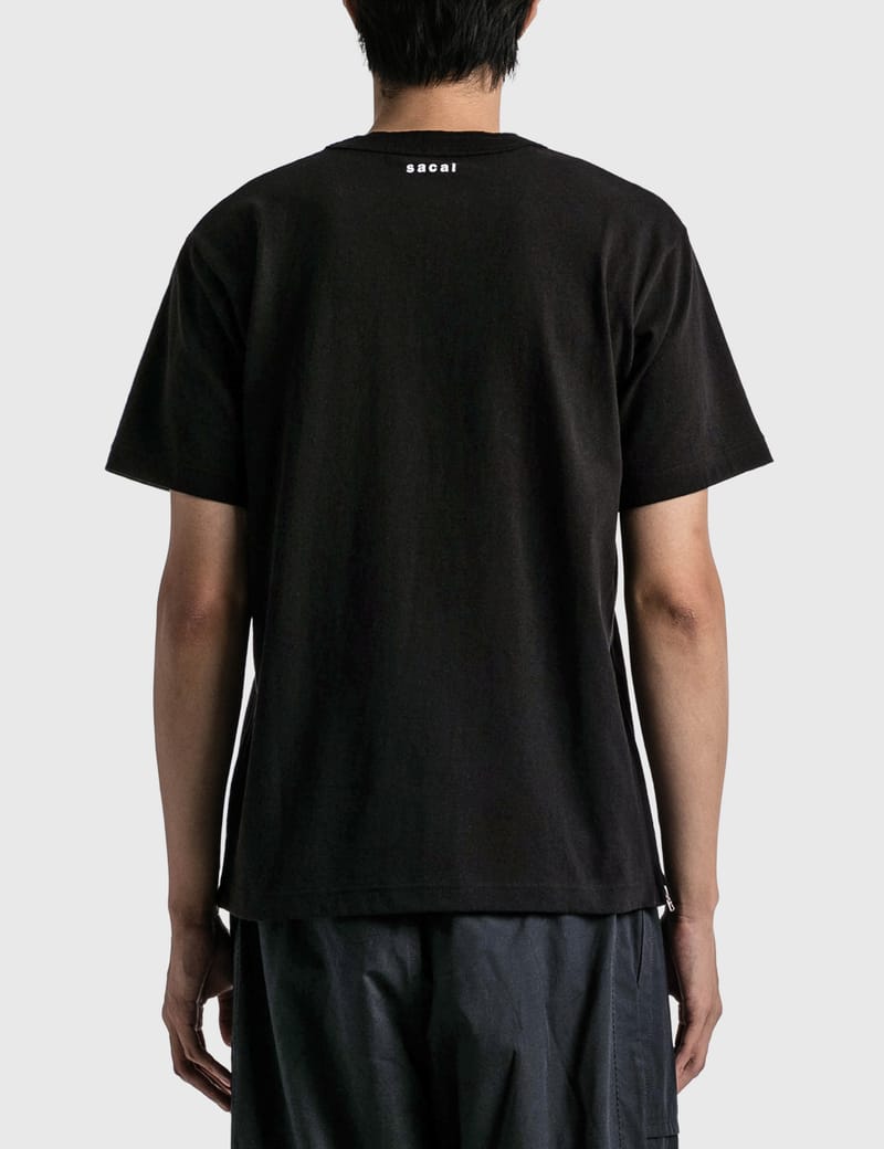 Sacai - KAWS Embroidery T-shirt | HBX - Globally Curated