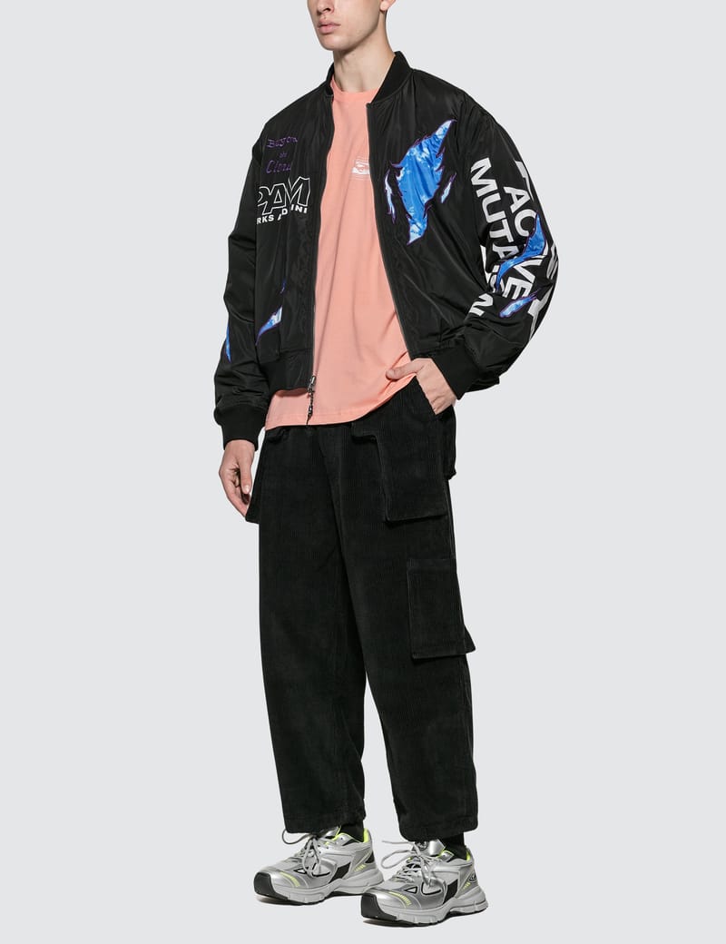 NEIGHBORHOOD×PERKS ANDMINI bomber jacket Perks and Mini Black Engulfed Reversible Bomber Jacket Perks