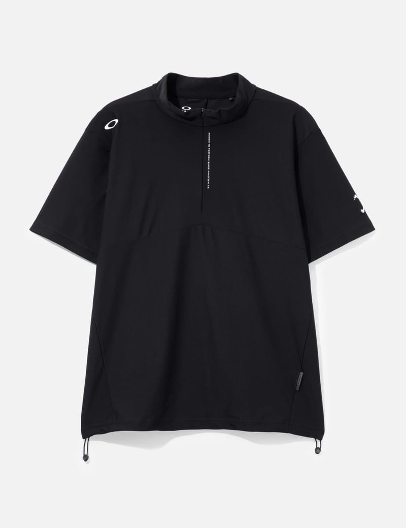 Oakley Skull Hybrid Zip Pullover Shirt - Stretch half-zip mock