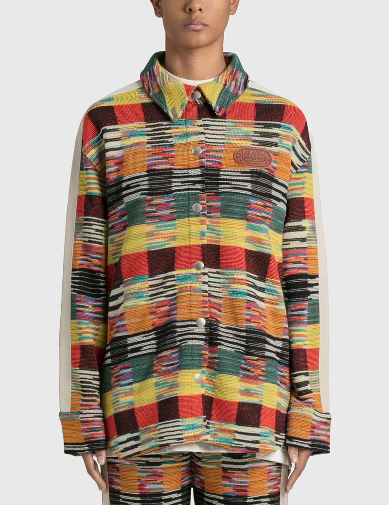 Palm Angels - Palm Angels x Missoni Wool-Blend Shirt | HBX