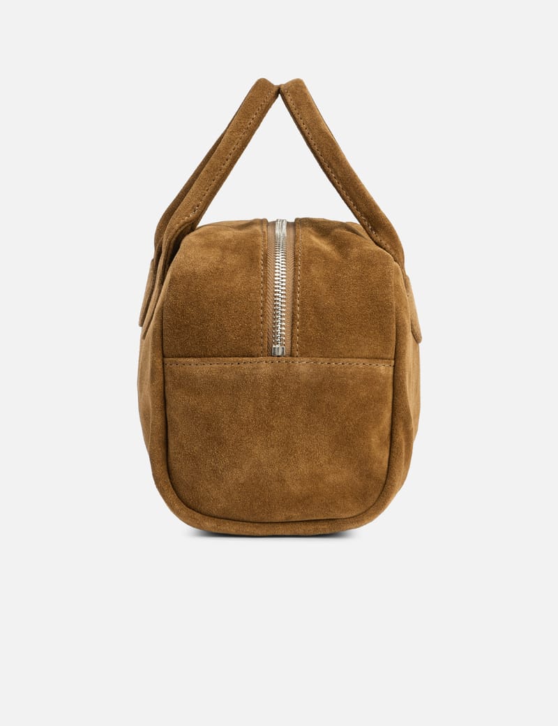トートバッグ [Margesherwood] / SOFT BOWLING BAG / hazelnut suede MARGESHERWOOD - SOFT BOWLING BAG | HBX - Globally Curated