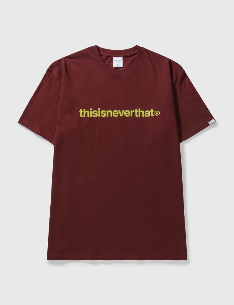 【THISISNEVERTHAT】T-Logo Tee Burnt Red thisisneverthat® - T-logo T-shirt | HBX - Globally Curated