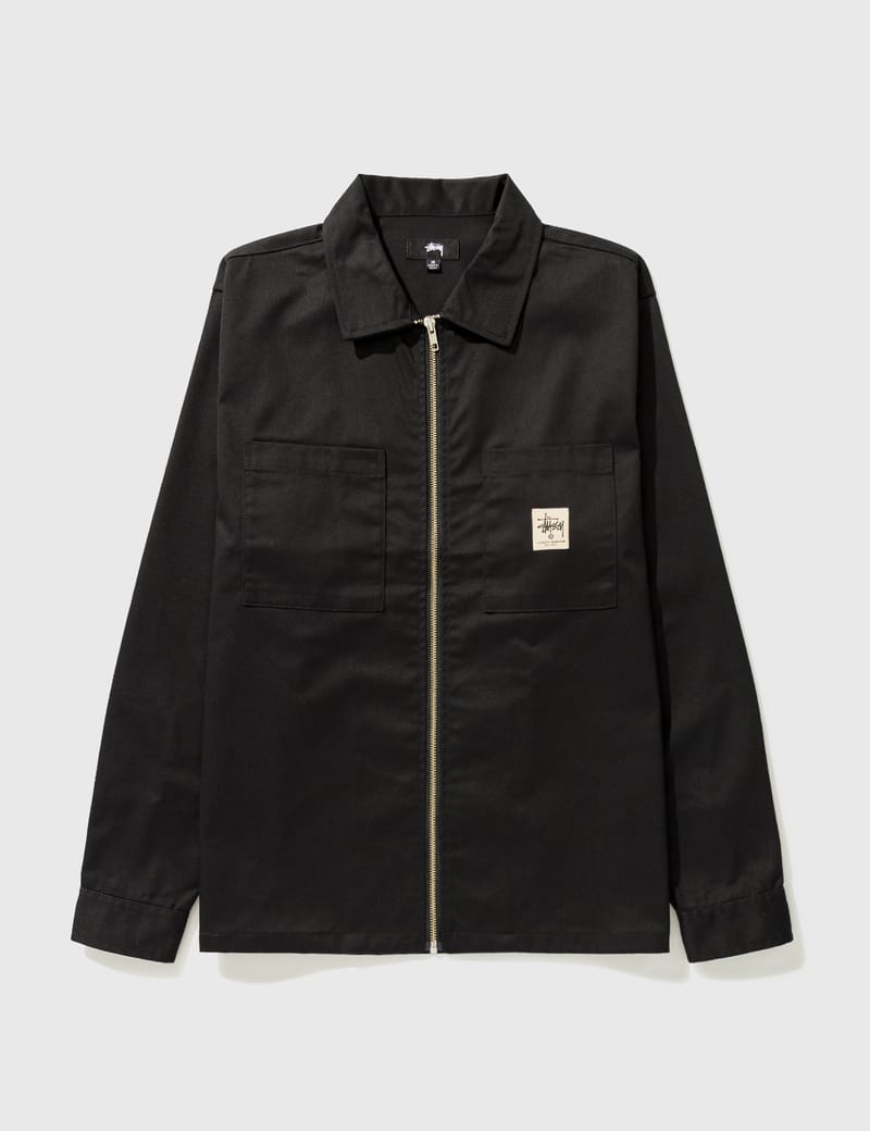 Stüssy - Zip-Up Work Shirt | HBX - Globally Curated Fashion and