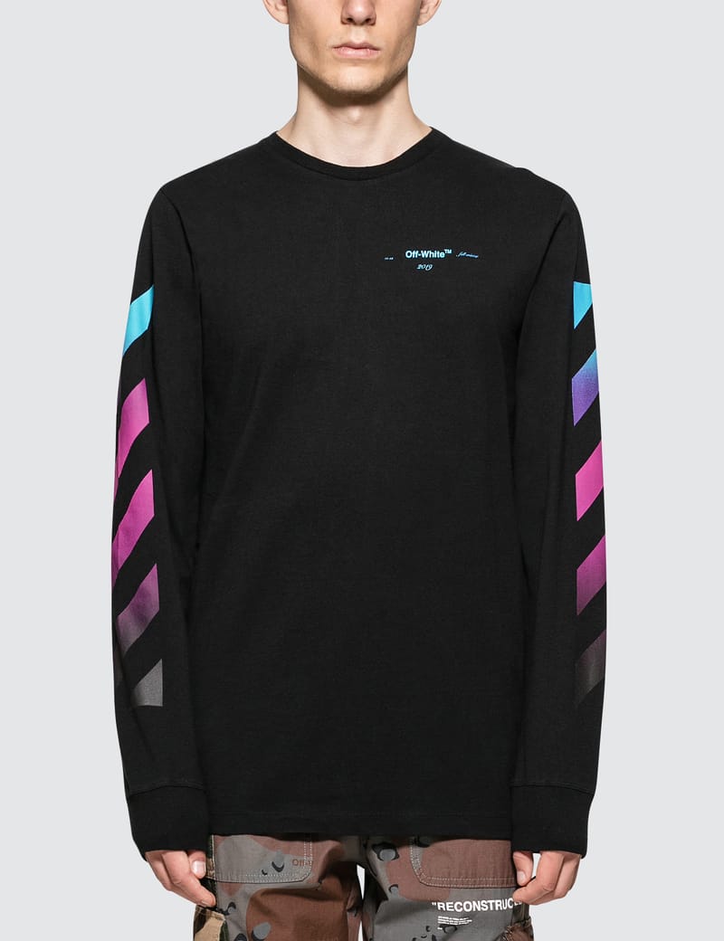 Off-White™ - Diag Gradient L/S T-Shirt | HBX - Globally