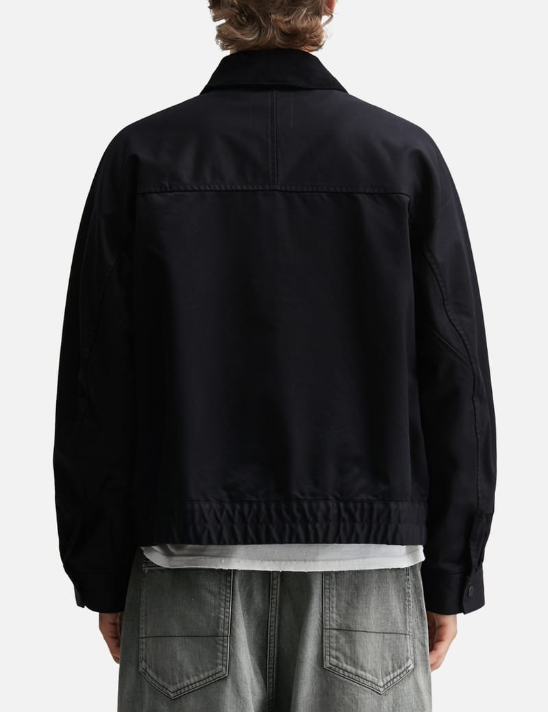 ANCELLM Zip Blouson - Workwear-inspired cotton blouson with