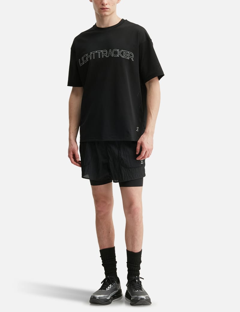 LI-NINGリーニン×NINEpointNINEコラボシャツ 黒 新品M NīNEpointNīNE x Li-Ning Moon Tee - Reflective perforated tee in
