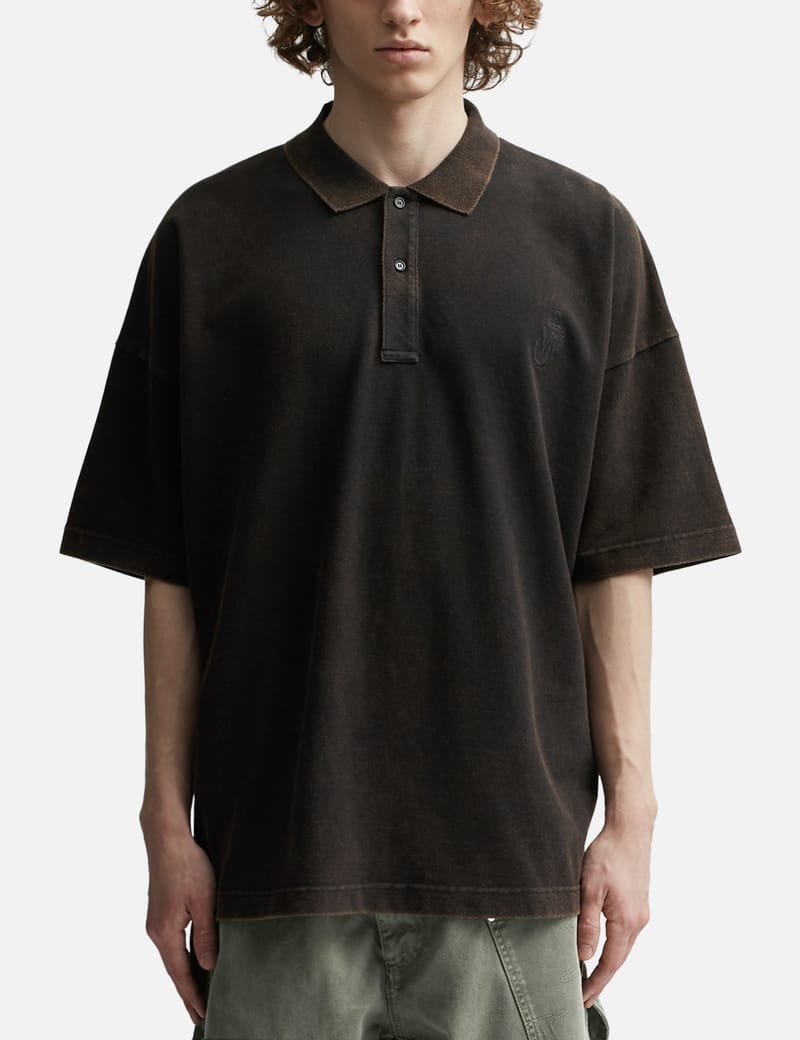 オーバーサイズ ロゴエンブロイダリー ポロシャツ – JW Anderson