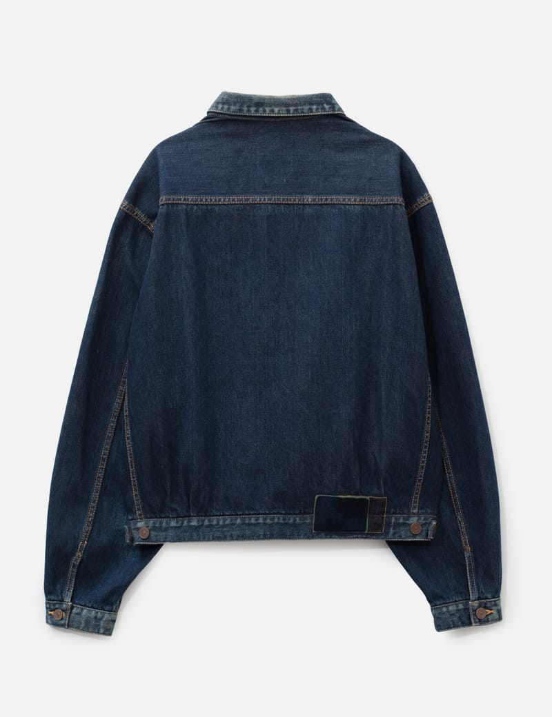 Visvim - VISVIM 101 Damaged Denim Jacket In Blue | HBX