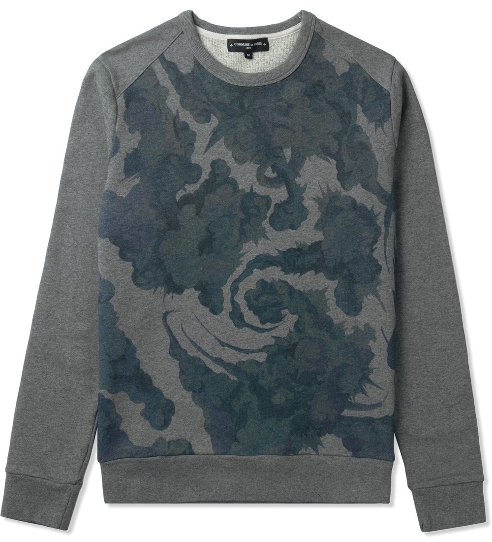 Commune De Paris - Marl Grey Explo Sweater | HBX