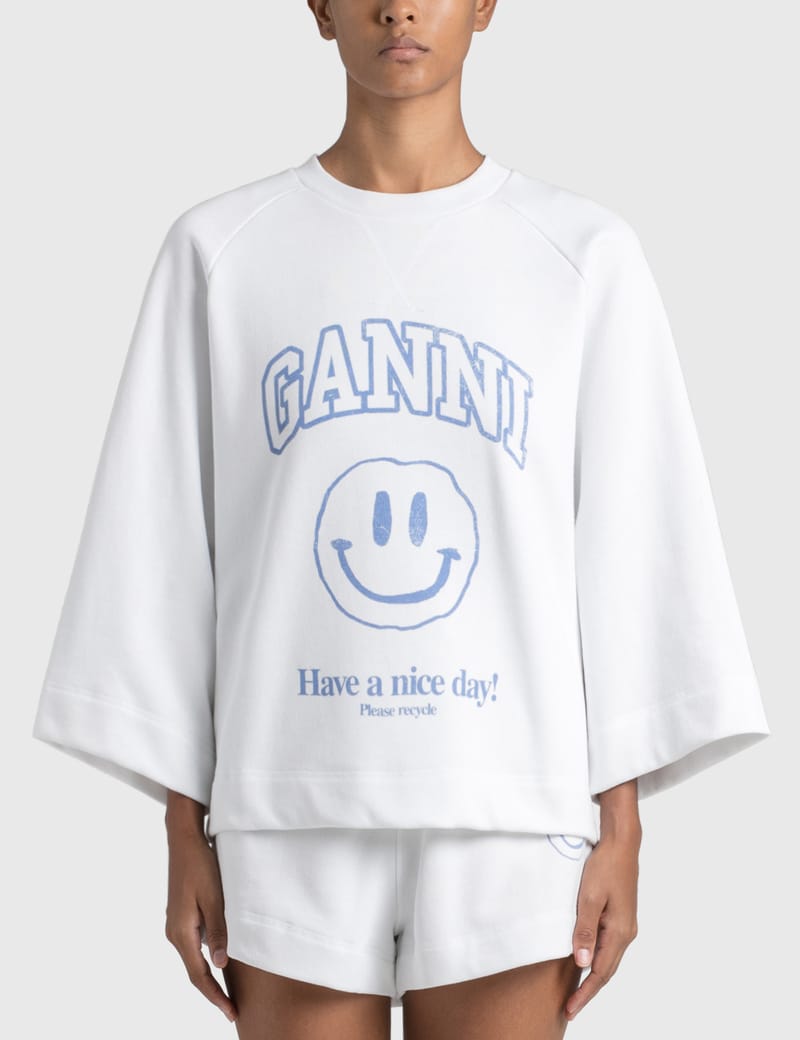 Ganni - オーバーサイズ ラグラン スウェットシャツ | HBX - ハイプ
