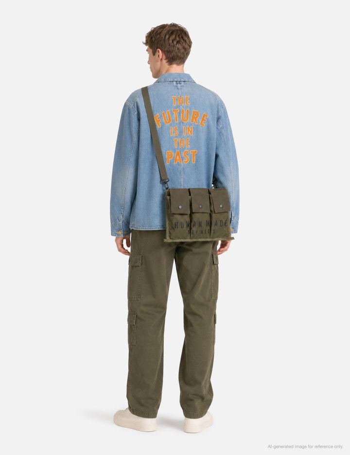 Human Made Military Shoulder Bag - 橄榄绿战术斜挎包，轻便耐用，多口袋设计满足日常收纳需求。 | HBX