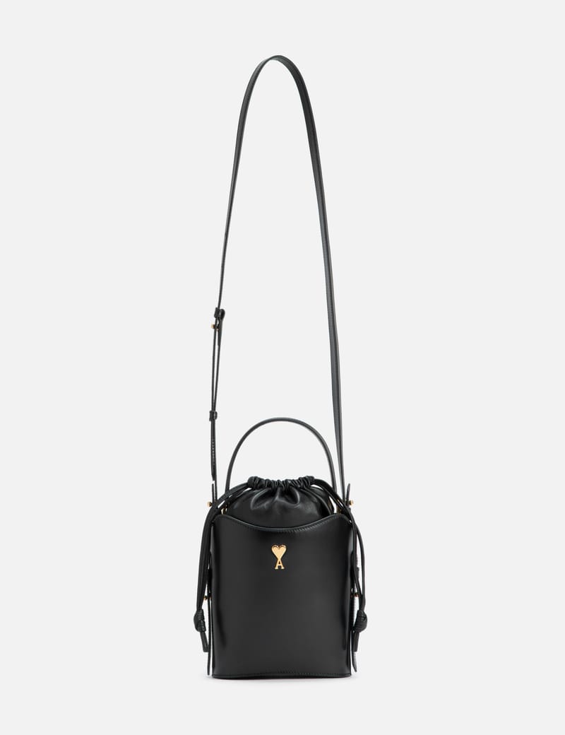 ★【AMI】 Mini Paris Paris Bag Black★ AMI Paris Black Mini Paris Paris Bucket Bag AMI