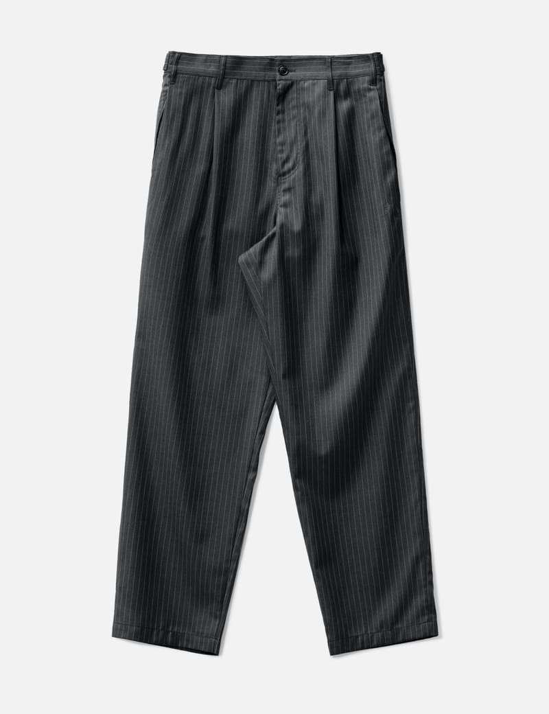 Stripe Volume Pleated Trousers