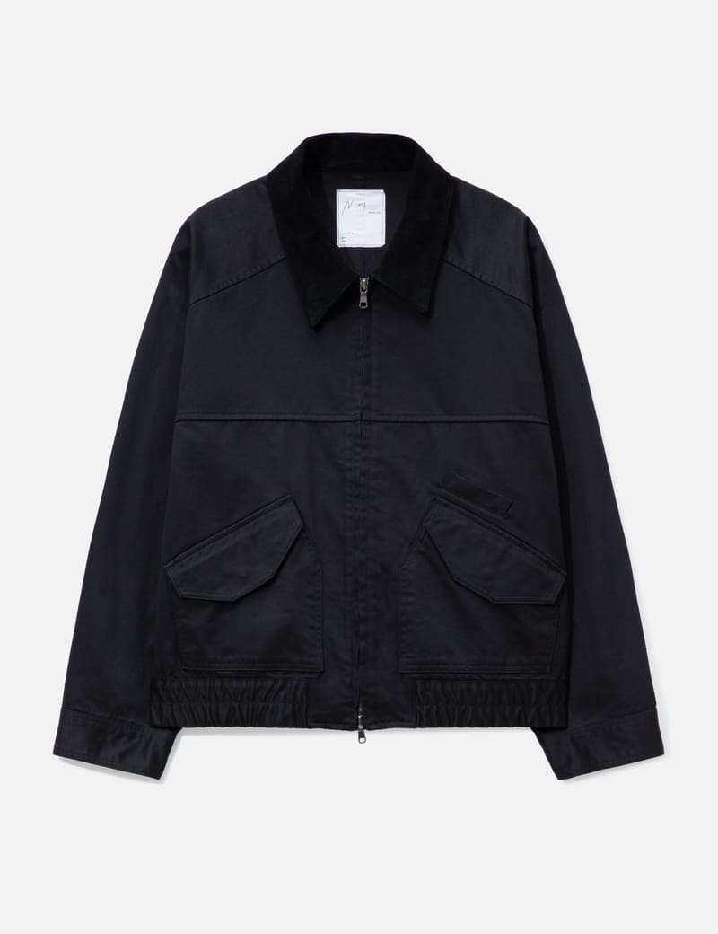 ANCELLM Silk Suede Field Jacket - Khaki noil-silk field jacket