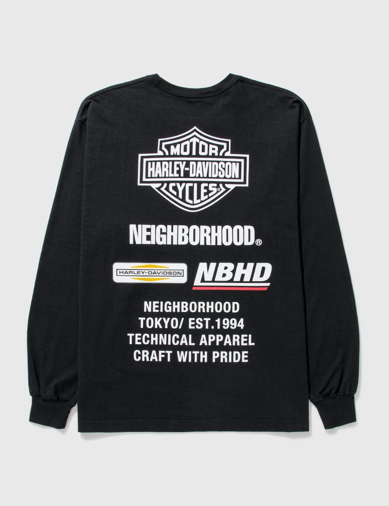 NEIGHBORHOOD - H-D クルーネック ロングスリーブ Tシャツ | HBX