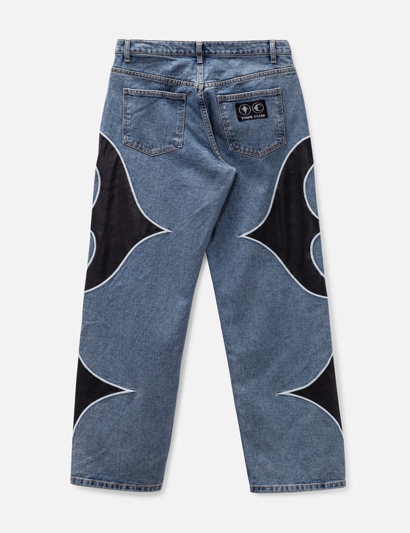 THUG CLUB - TC Leather Washing Denim Pants | HBX - Globally 