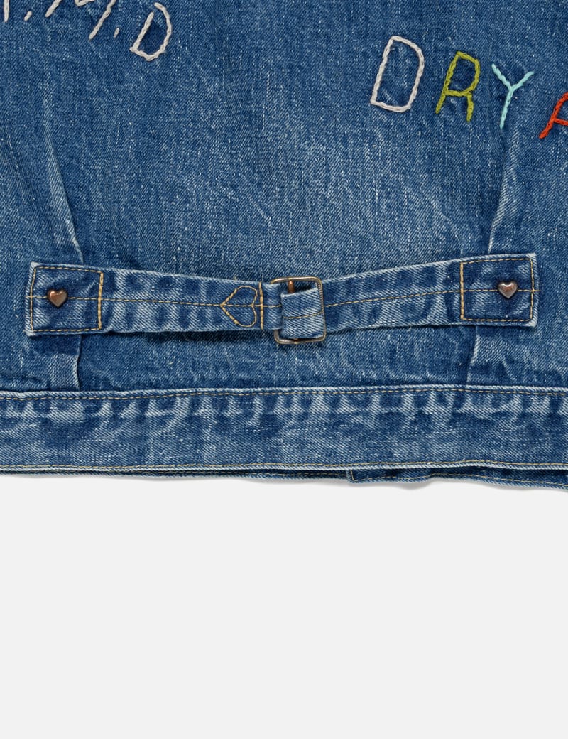 Human Made EMBROIDERED DENIM WORK JACKET - Vintage-inspired