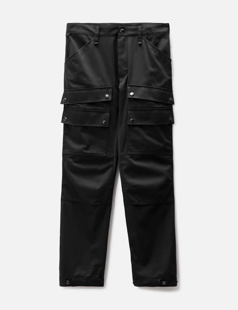 Burberry - Embroidered Logo Cotton Cargo Trousers | HBX