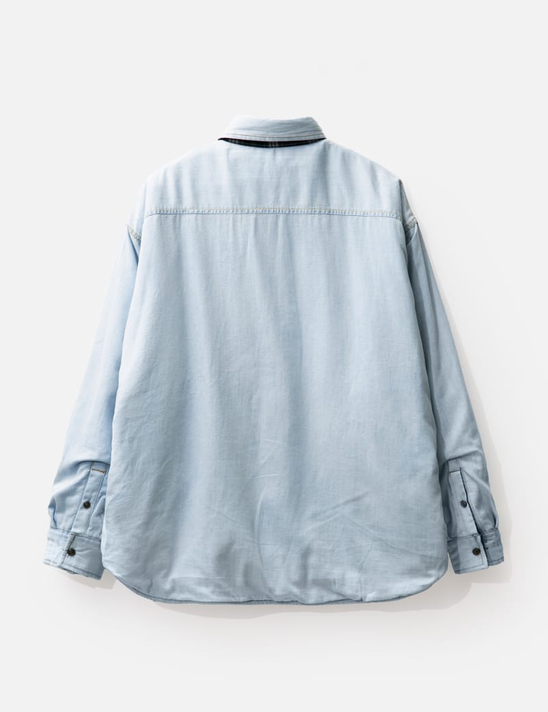 Diesel - Long Sleeve Check Puffer Shirt | HBX - Globally