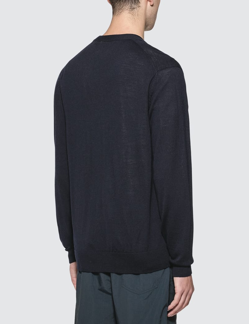 メゾンキツネ - Tricolor Fox Patch Cardigan | HBX