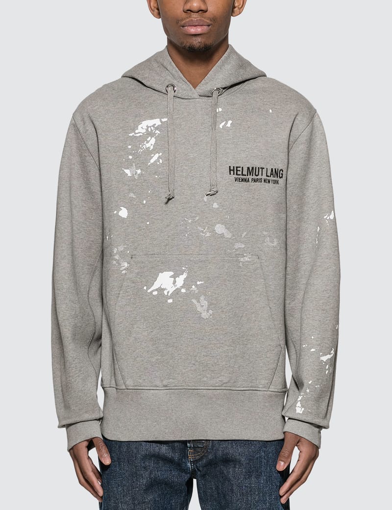 2003aw helmut lang paint hoodie M-