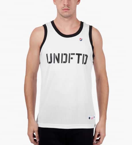 Undefeated - White 00 Mesh Tank Top | HBX