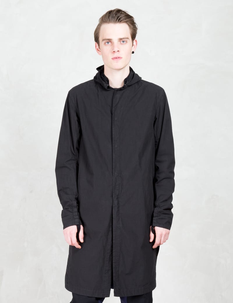 11 By Boris Bidjan Saberi - Hood Coat With Finger Print At Back | HBX