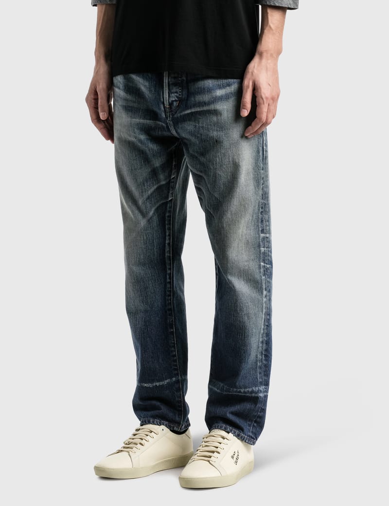 Saint Laurent - Straight-Fit Jeans In Dirty Winter Blue Denim