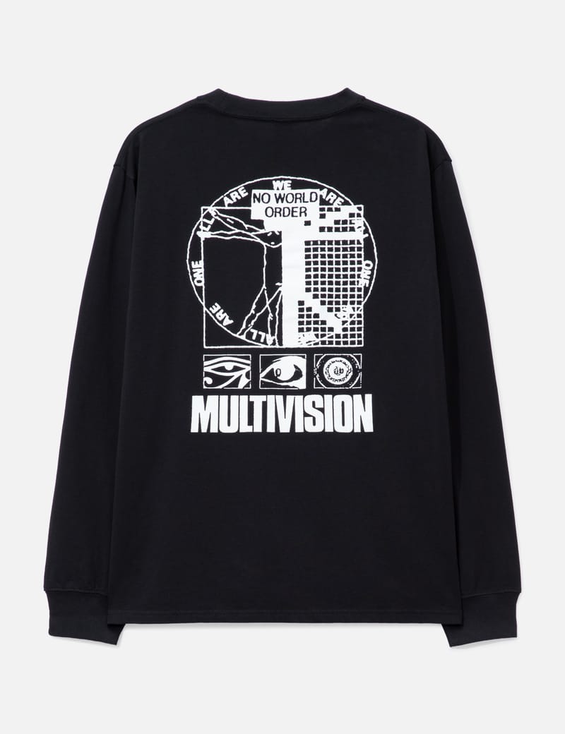 Brain Dead Multi Vision Long Sleeve Shirt - Cotton crewneck with