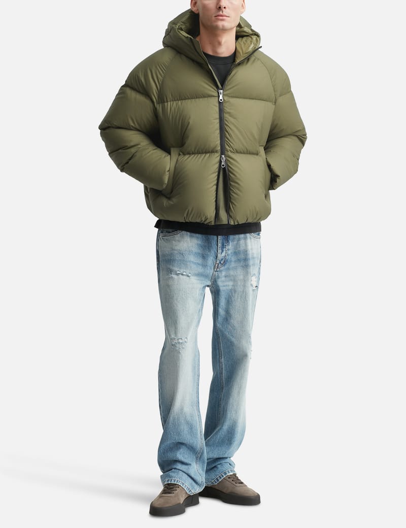 Cole Buxton Hooded Down Jacket - イタリアンナイロン製フード付