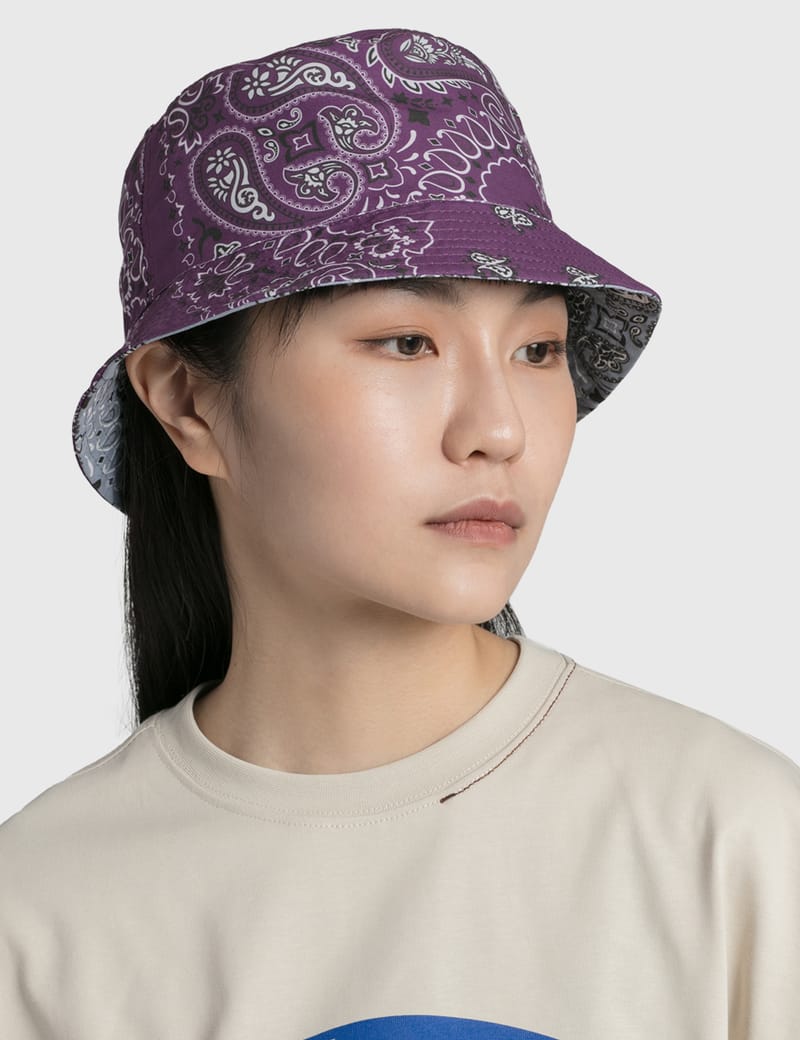 Reversible paisley sale print bucket hat