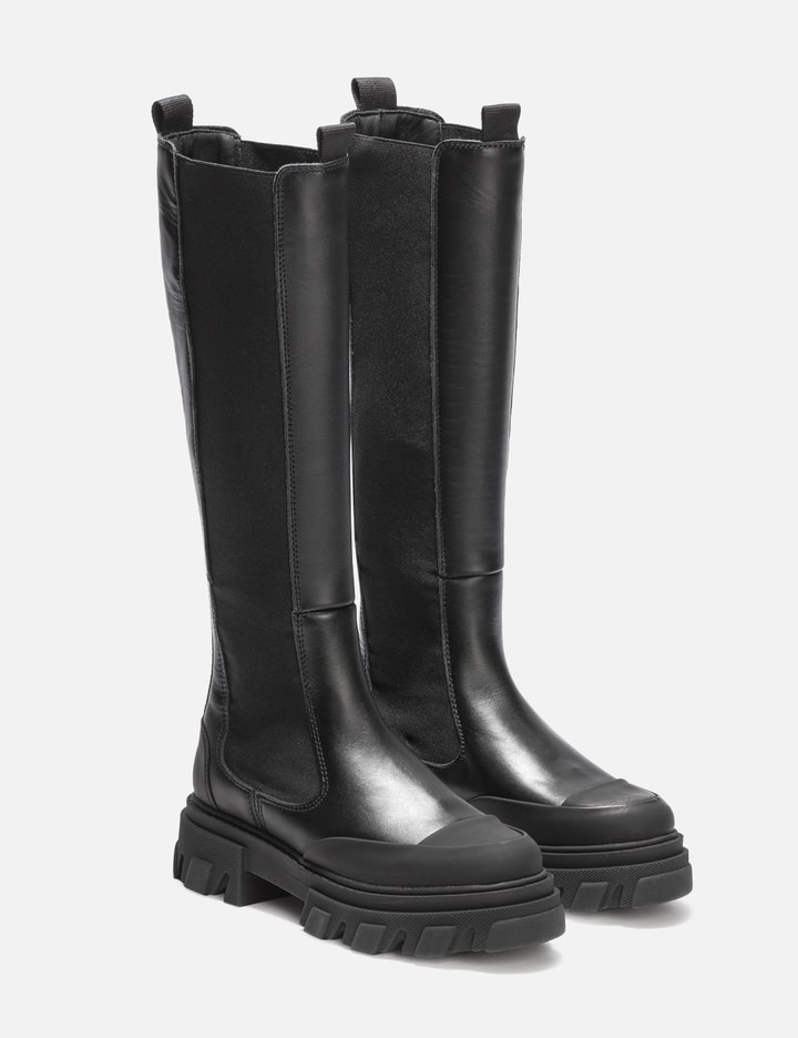 monki knee high chelsea boots