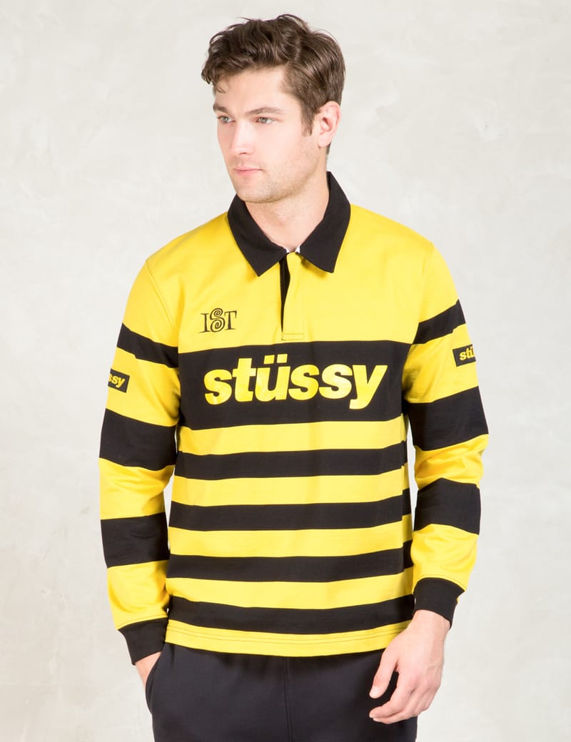 Stüssy - Yellow Stripe Team Rugby | HBX