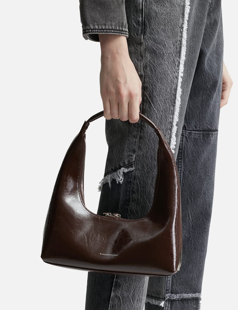 [Margesherwood] ☆ / HOBO SHOULDER / brown crinkle MARGESHERWOOD - HOBO SHOULDER | HBX - Globally Curated