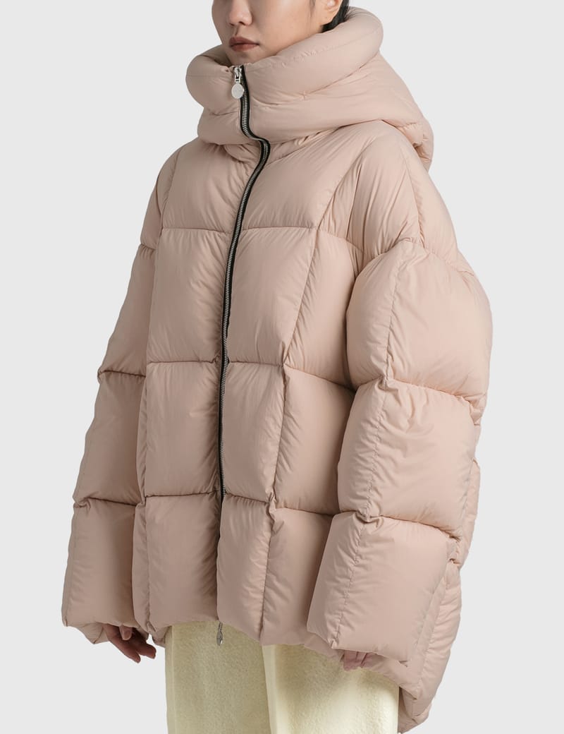 ダウンジャケット・コート YenkiYenki Padded Trench Coat White Powder Nylon TC Down Jacket New Medium Length Knee Length Fashion Men and