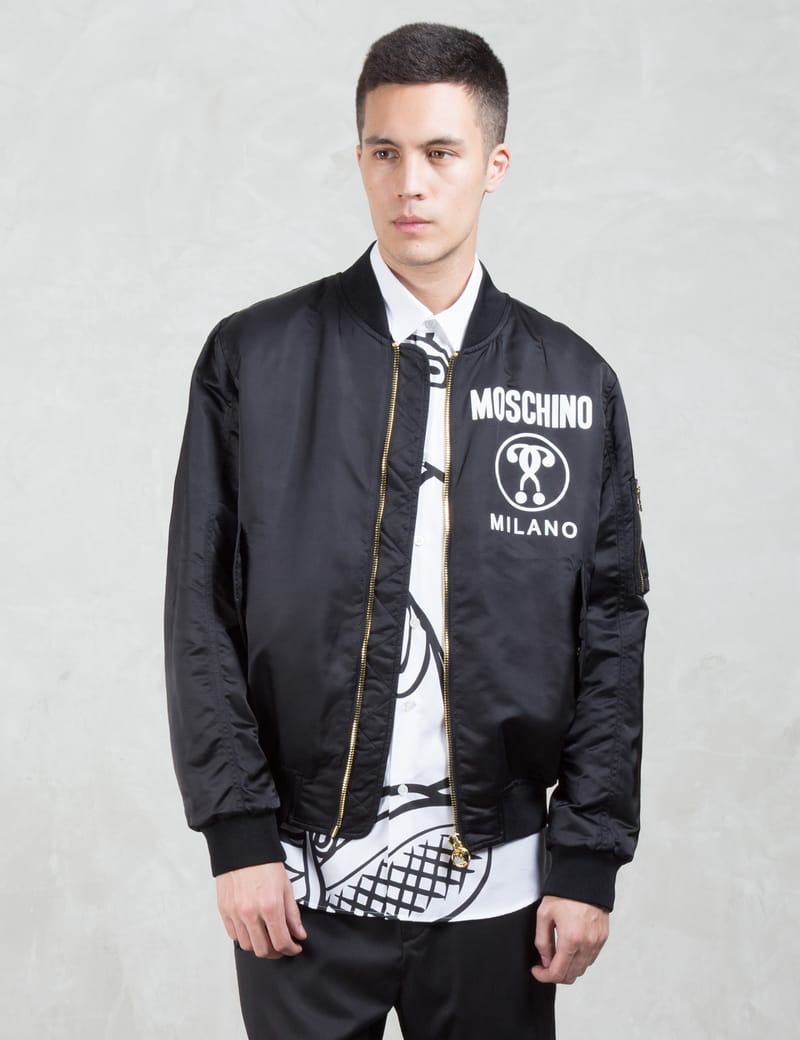 Mens moschino deals bomber jacket