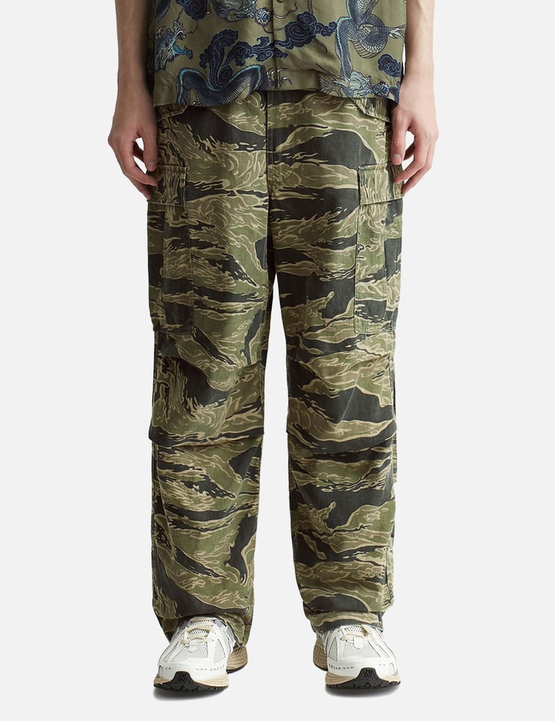 Maharishi - Tigerstripe Loose Cargo Pants | HBX - Globally Curated Fashion  and Lifestyle by Hypebeast