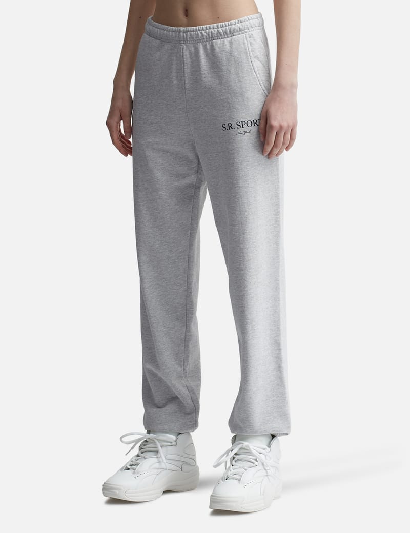 Sporty&Rich｜TRAINING PANTS (French Sweatpants - Heather Sporty And Rich French Sweatpants In Heather Grey | ModeSens