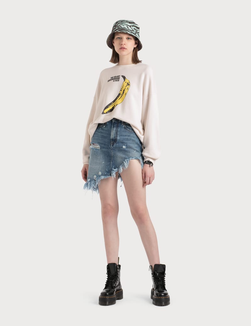 R13 - Velvet Underground Banana Oversized Crewneck